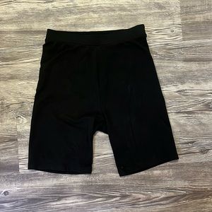 Black biker shorts